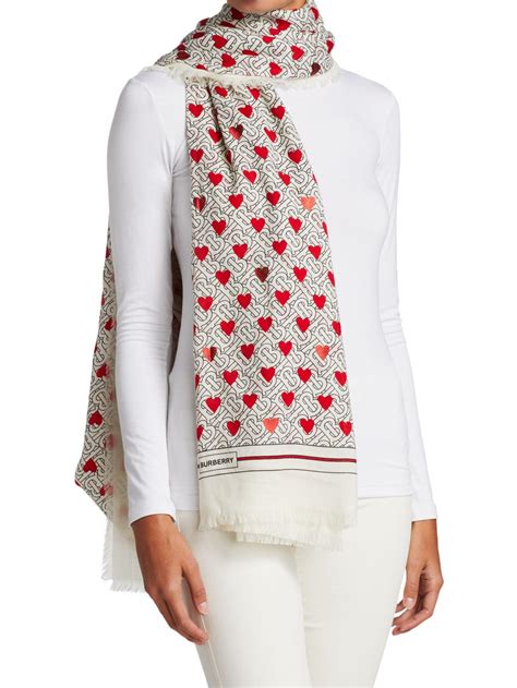 burberry heart cashmere scarf|Burberry cashmere scarf for women.